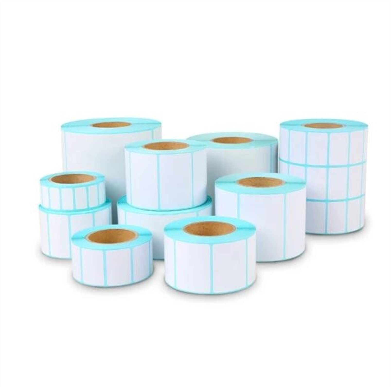 Thermo-Etiketten, blanko, Barcode-Etiketten, Aufkleber für Thermodrucker, Direktdruckzubehör, für Supermarktpreise, 100 x 150 mm, 325 Stück