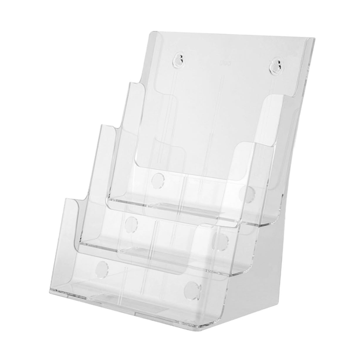 Organizer e Vaschette per Documenti in Acrilico da Scrivania a Tre Livelli Porta Brochure da per Organizzare File e Spazio Desktop per Ufficio