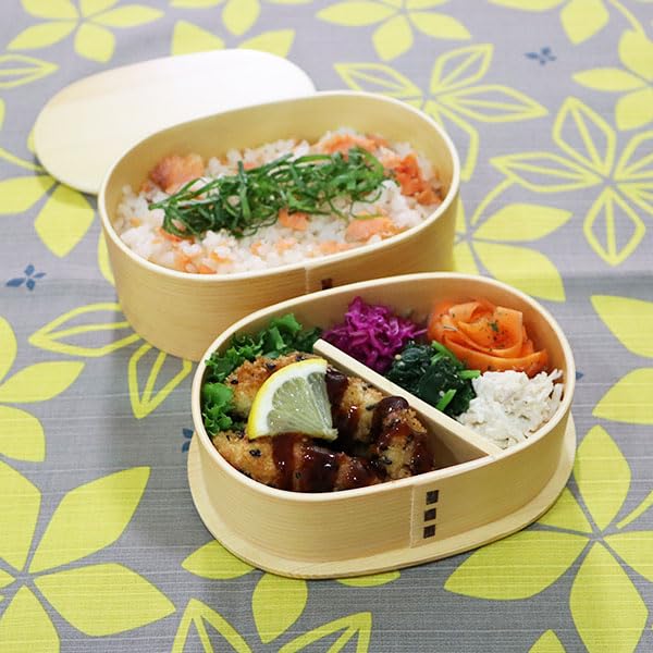 サラメシ　弁当ふろしき 風呂敷 ランチクロス お弁当 48cm 中巾 さざら織両面ふろしき 朱 弁当箱・水筒