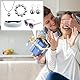 5 Stück Disco Accessoires für Damen,70er Discokugel Spiegelkugel Schmuck Set,Metallische Discokugel Weiß Halskette Armband Damen Glitzer Haarbänder Diamant Sonnenbrille für Fasching Karneval Kostüm