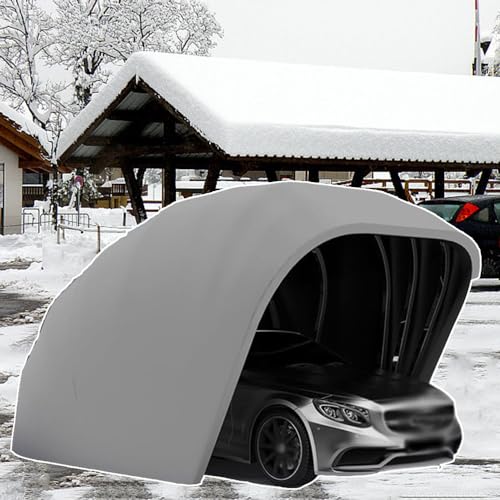 Toldo retráctil de acero inoxidable para cochera, plegable, semiautomático, para garaje, 5,5 x 2,5 x 2,3 m, para protección al aire libre