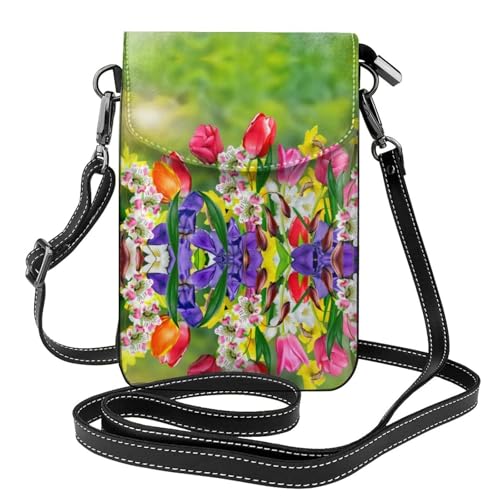 Sac à bandoulière fleurs de printemps idéal voyage et stockage monnaie