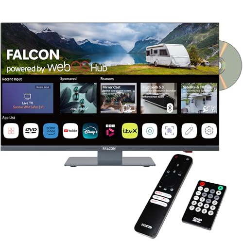 TV 24 pouces camping-car 12V Falcon avec WiFi et Netflix pour vos soirées en road-trip