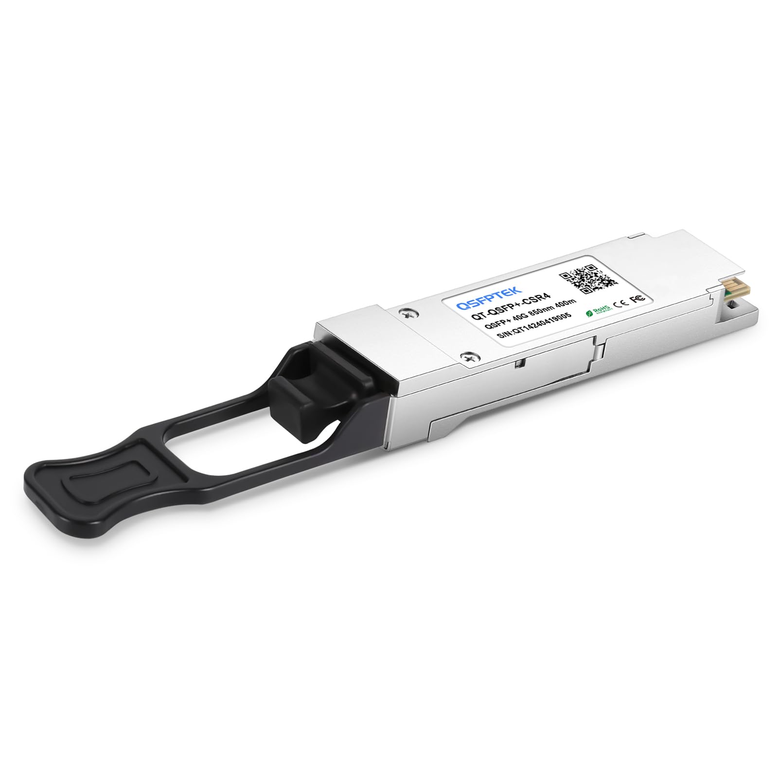 QSFPTEK 40GBASE-CSR4 Optical Transceiver QSFP+ 850nm 400m DOM MTP/MPO MMF Module for Cisco QSFP-40G-CSR4