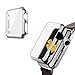 Apple Watch 38mm Tempered Glass SCREEN PROTECTOR CASE,2win2buy Ultra Thin 9H Hardness [Full Coverage] Electroplate Screen Protector with Metal Bumper SLIVER