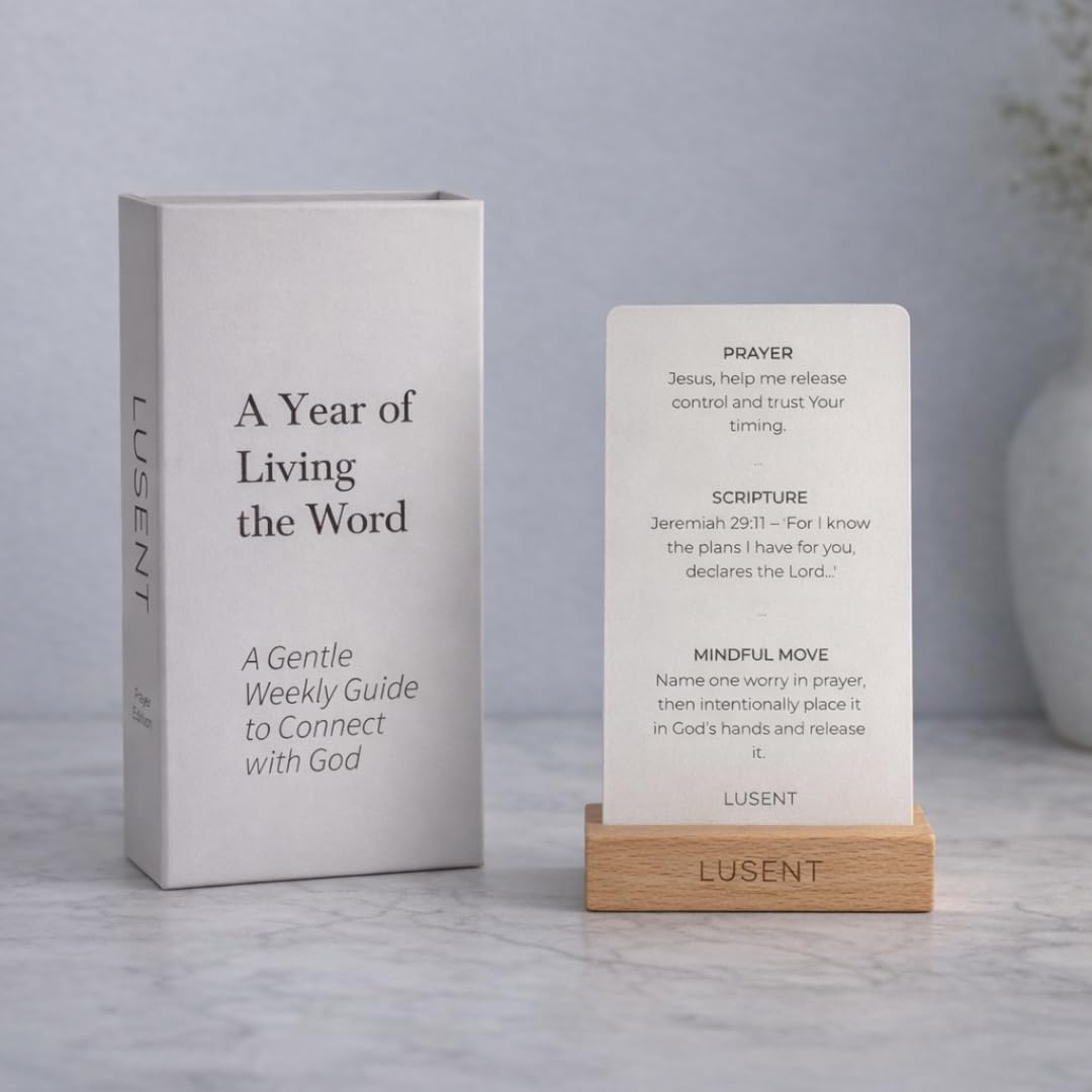 Christian Prayer Cards 52‑Week Devotional Deck | Scripture Affirmation Cards for Women & Men | Daily Bible Verse Inspiration, Faith Cards with Weekly Prayer & Positive Faith Affirmation | Gift for Christian Growth, Encouragement & Spiritual Reflection | Christian Gift for Women, Moms, Teens, Bible Study, Easter & Christmas
