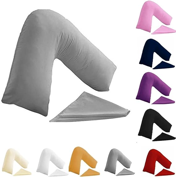 BuzzBuy V shaped pillowcase cover, 100 Polycotton Back & Neck Support