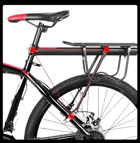 image for CooFel Bike Luggage Rack Rear Adjustable Bicycle Touring Carrier with 