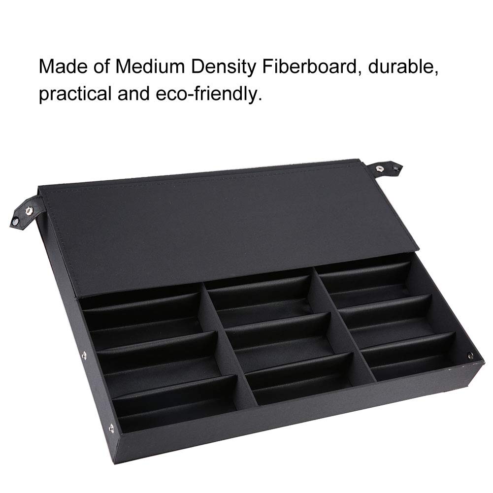 Wakects Expositor para Gafas y Joyas, Caja Organizadora de 18 Compartimentos, 47 x 37 x 6 cm