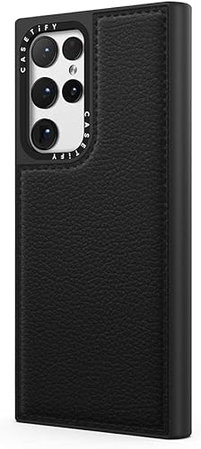 Miniatura 4 de CASETiFY Funda de piel para Samsung Galaxy S22 Ultra - Leche de avena