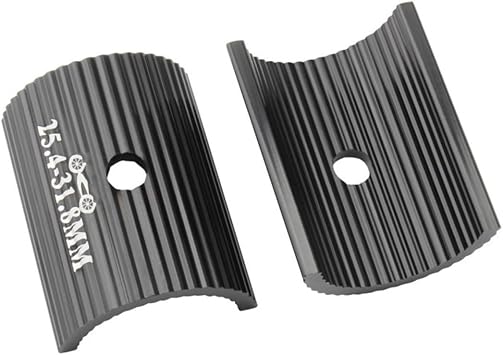 Bike Handlebar Shim Bicycle Handlebar Stem, 1 Pair Aluminum Alloy Bicycle Handlebar Conversion Sheet 25.4 to 31.8MM