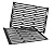 Htanch PG521 (2-Pack) Porcelain Steel Cooking Grid Grates for Weber Spirit E-210, Spirit S 200 & 210, Genesis Silver A, Spirit 500 Gas Grills, 7521 65905 7522 7523 65904 (15" x 22 1/2"Porcelain Steel)