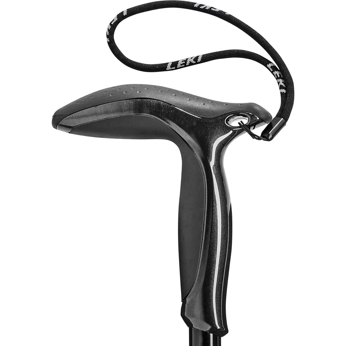 LEKI Legend Black Carbon Adjustable Lightweight Walking Pole (Single) for Trekking & Hiking - Black-Anthracite-Copper - 90-120 cm