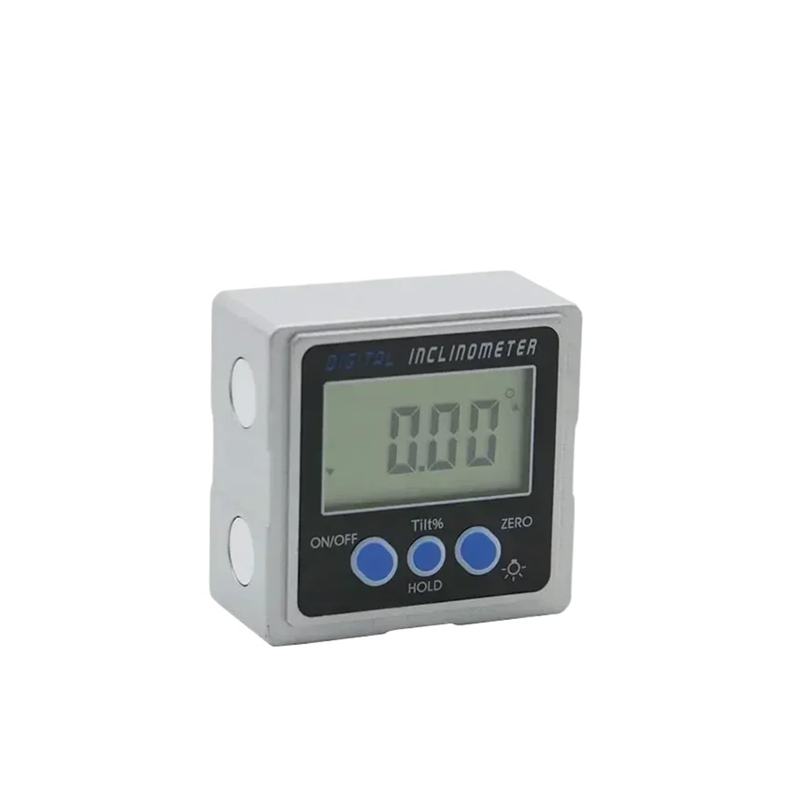 Mini inclinómetro digital con caja de bisel y tres imanes de superficie, nivel de ángulo, regla y transportador electrónico.(5339-90A)