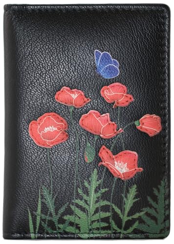 Porte-cartes de voyage en cuir véritable Mala Leather Poppy 614TC_25