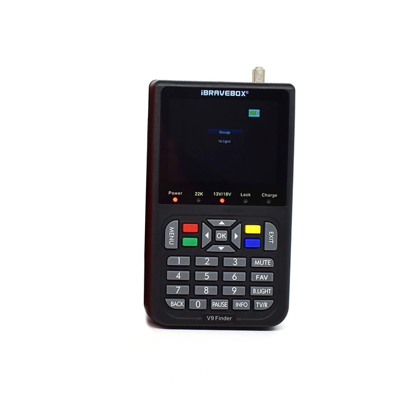 Cyfrowa wizjer satelitarny V9 z wyświetlaczem LCD Cyfrowy miernik siły sygnału satelitarnego Wyczyść wyświetlacz(Orange)