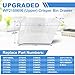 [2 PACK]UPGRADED 2188656 (Upper) Refrigerator Crisper Bin & 2188664 (Lower) Fridge Crisper Drawer Replacement Compatible with Kenmore Whirlpool Refrigerator Drawers Parts with Humidity Control