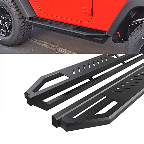 Estribos laterales HD Ridez para Jeep Wrangler JK 2007-2018 miniatura 4