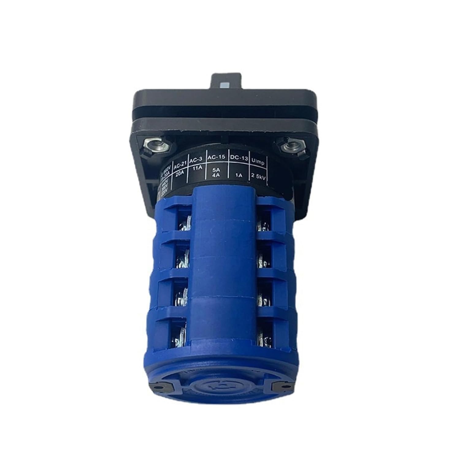 YMW26-20/4 5P 380V 20A 4 Poles 5 Position 16 Terminals Changeover Cam Switch Sliver Contact 1Pcs