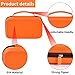 Case Compatible with Klein Tools ET310 AC Circuit Breaker Finder & 80041 Outlet Repair Tool Kit & RT250 GFCI Receptacle Tester. Electrical Storage Organizer Holder Bag (Box Only)-Orange