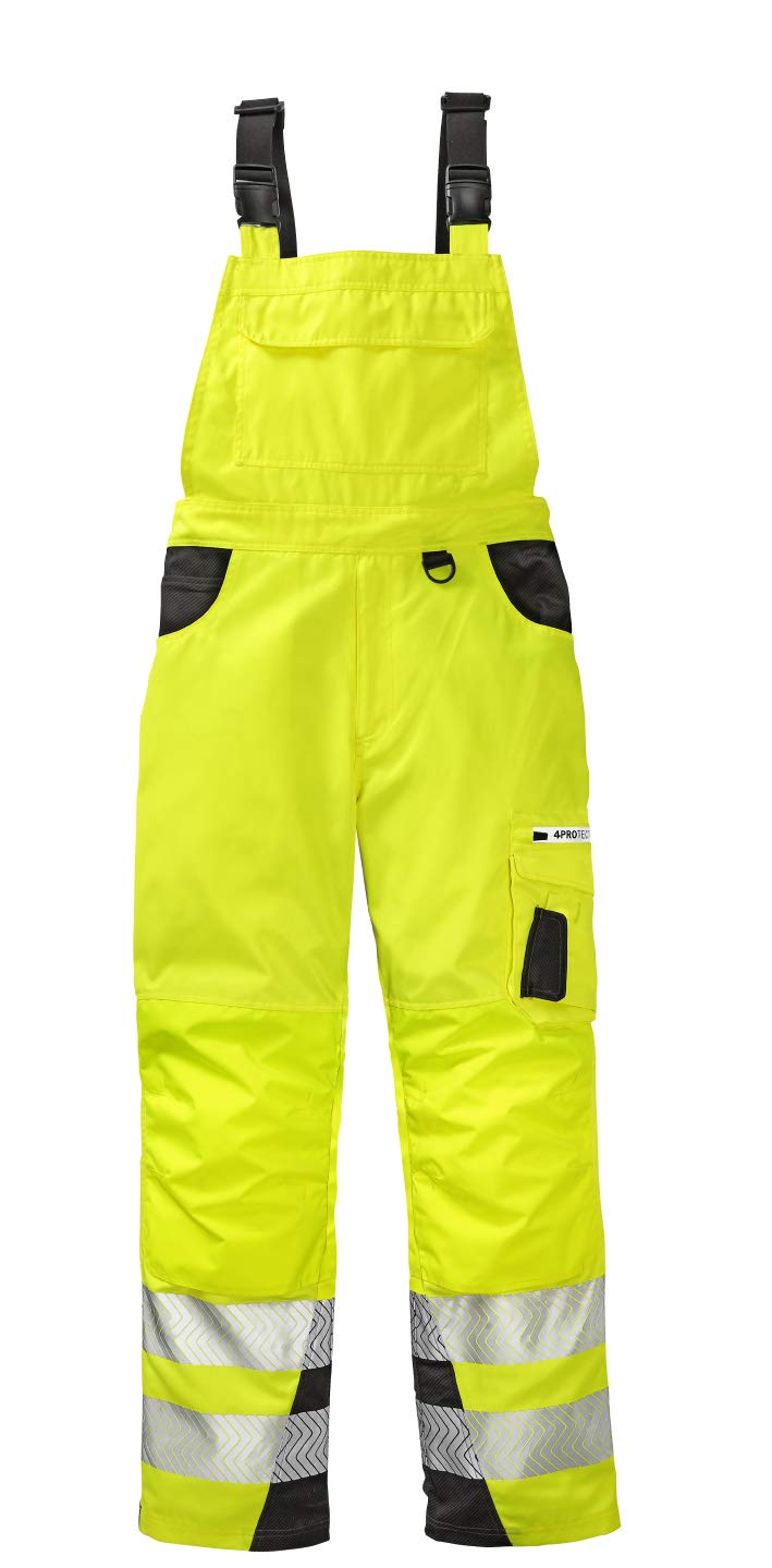 '4protect Warn protezione Salopette "Alabama, 1 pezzi, 29, Giallo/Grigio, 3836 – 29
