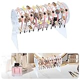 Organizer Trasparente per Fascia, Porta Cerchietti per Capelli Espositore Cerchietti per Capelli, Ideale per Conservare ed Esporre i Fiocchi per Capelli, Ruotabile a 360 Gradi