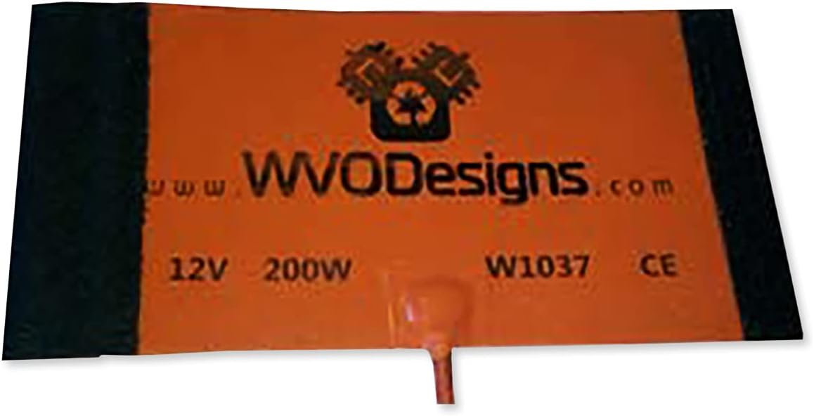 Fuel Filter Heater Wrap 11" x 6", 200W, 12VDC — Diesel Fuel Filter Heater Wrap