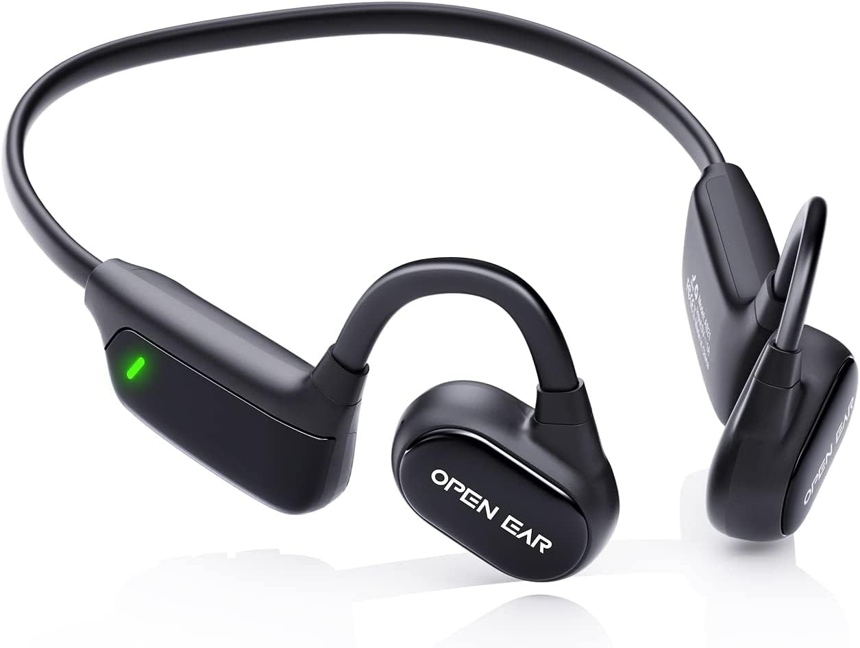 24ThunderOpen Ear Headphones - Bluetooth 5.3 Wireless Headphones with Mic for iPhone & Android,Immersive Superior Sound, 15hrs Playtime IPX6 Waterproof Sport Earbuds