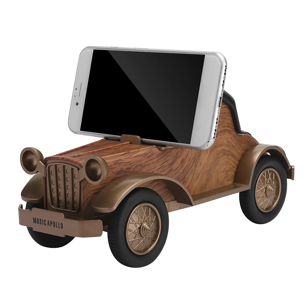 WISENOVO Altoparlante Bluetooth Senza Fili per Auto D'epoca Elegante Cassa di Risonanza Domestica per gli Amanti del retrò, Plastica ABS
