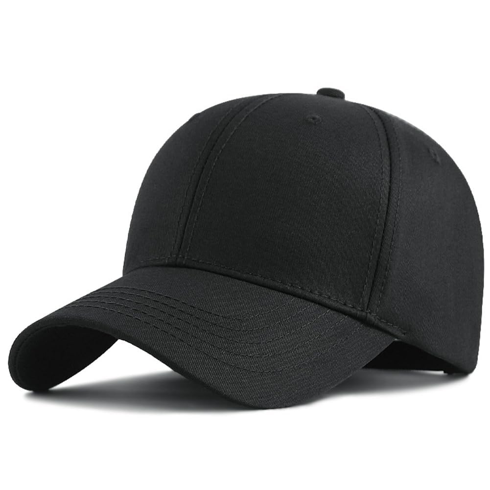 Movocaty Premium 100% Baumwolle Strukturierte Baseballkappe Verstellbare Passform für Größere Köpfe Ergonomisches Design Klassische Stilvolle Herren Baseballkappe