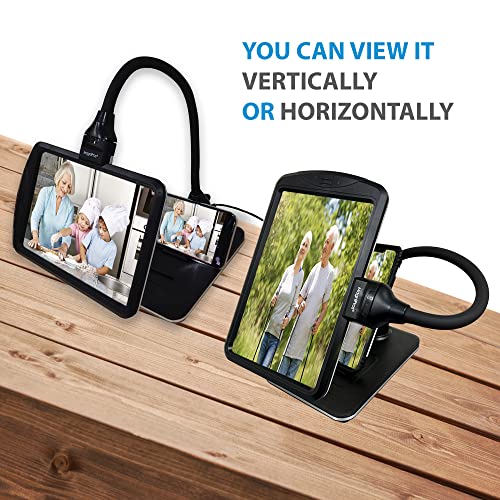 Magnipros 4X Magnifying Glass With Bright Leds And Stand, Flexible Gooseneck Magnifying Desk Lamp W/Usb Fast Charge & Tablet Stands For Reading Fine Print, Painting, Sewing, Crafts & Close Work #TOP4