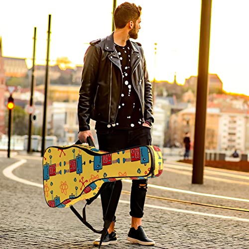Housse de protection en éponge épaisse imperméable pour guitare acoustique électrique basse classique, Multicolore 09… - Les Beatles, Paul McCartney, John Lennon, RIngo Starr, George Harrison Housse de protection en éponge épaisse imperméable pour guitare acoustique électrique basse classique, Multicolore 09… – Image 7