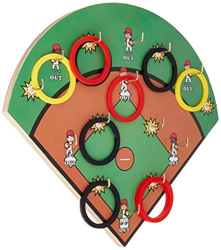 FIREBUBBLES Wall Ring Toss Game - Baseball Gifts for Boys, Baseball Game, Man