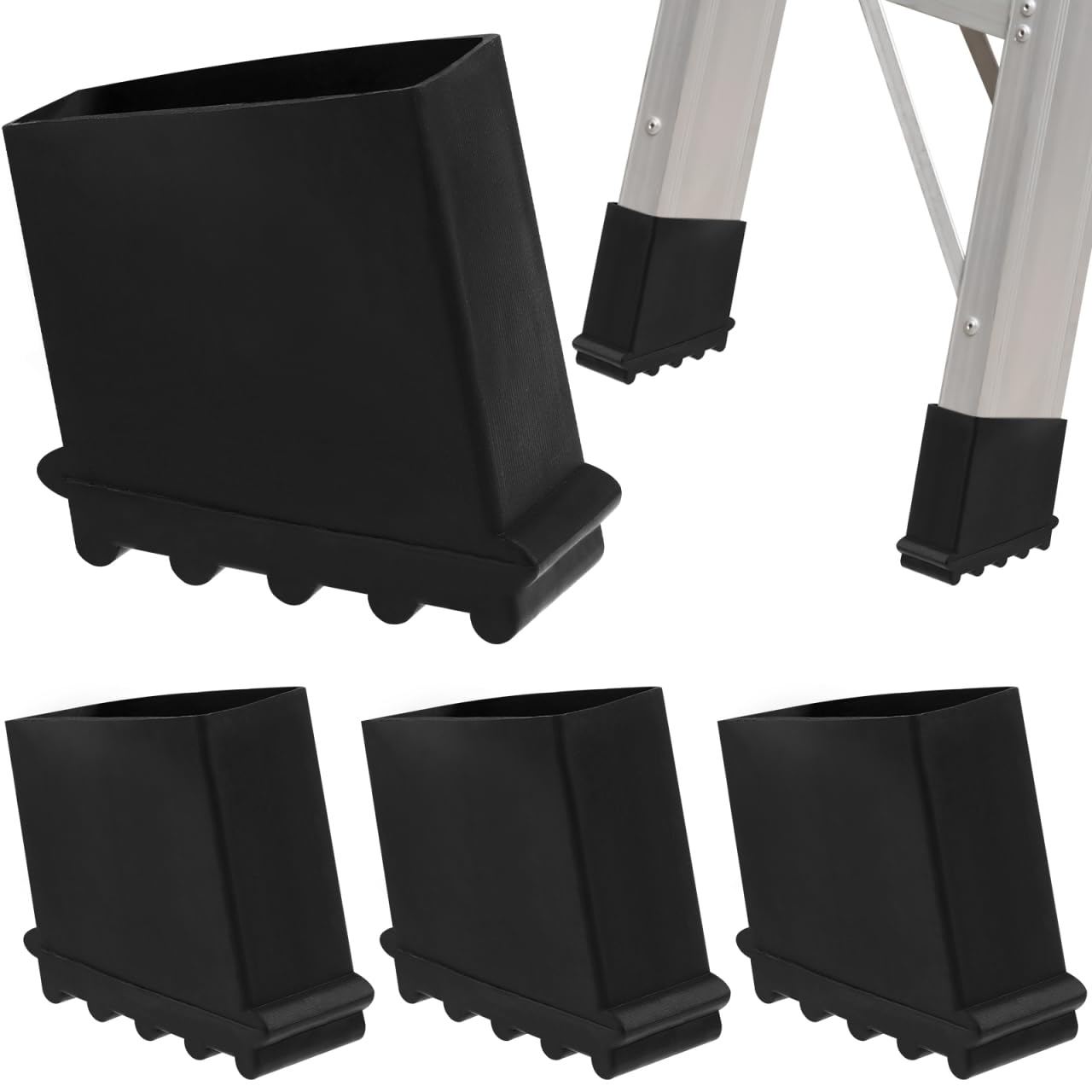 Fundas antideslizantes para escalera con base de caucho protector de suelos