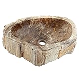 Aufsatz-Waschbecken aus versteinertem Holz - 2