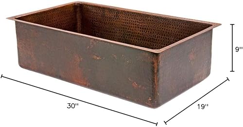 Miniatura 10 de Premier Copper Products KSP3_KSDB30199 - Fregadero de cocina de cobre de 30 pulgadas y paquete de drenaje