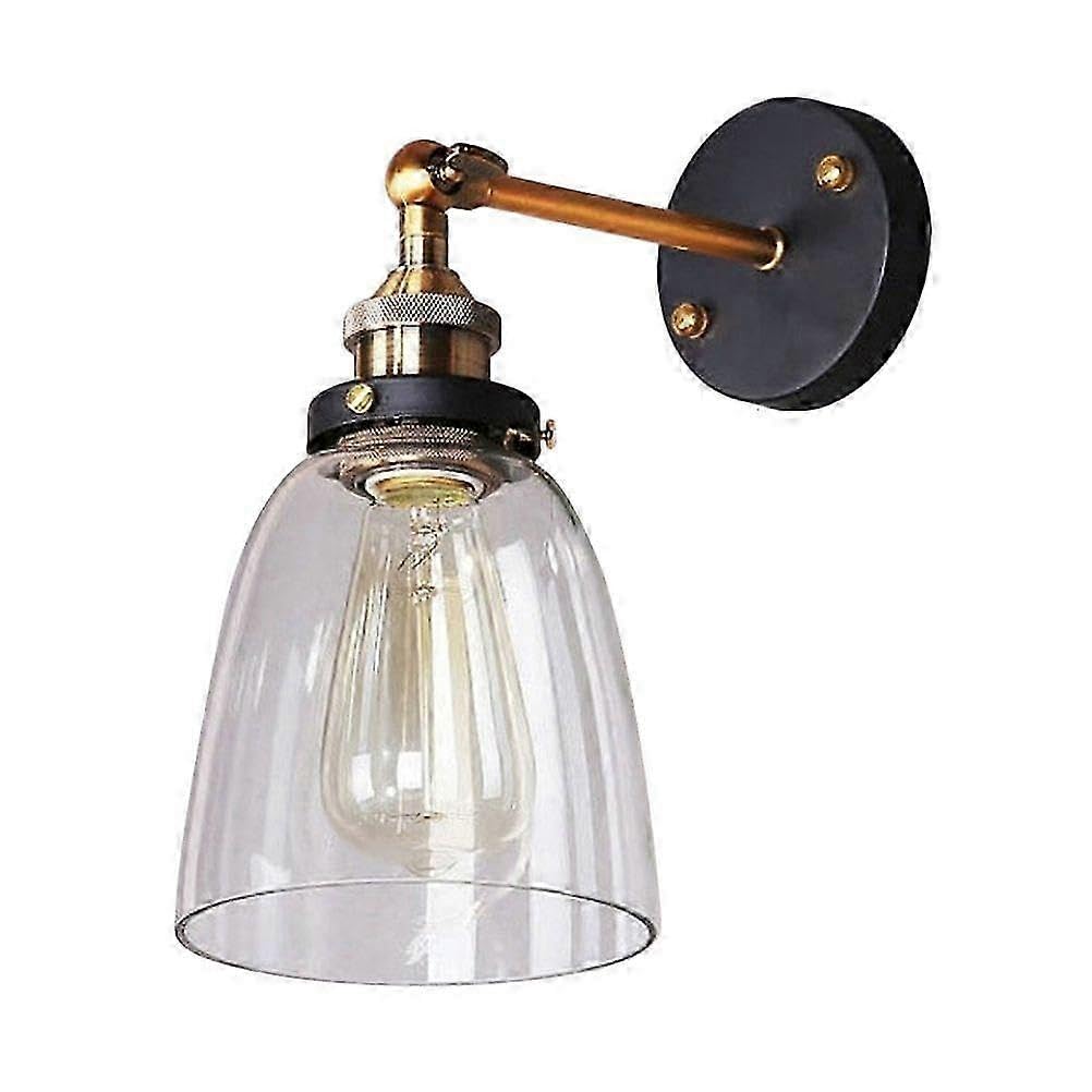JOYHAPPST Wall Lamp E27 Light Socket Wall Light Fixture Balcony Lighting Without Bulb