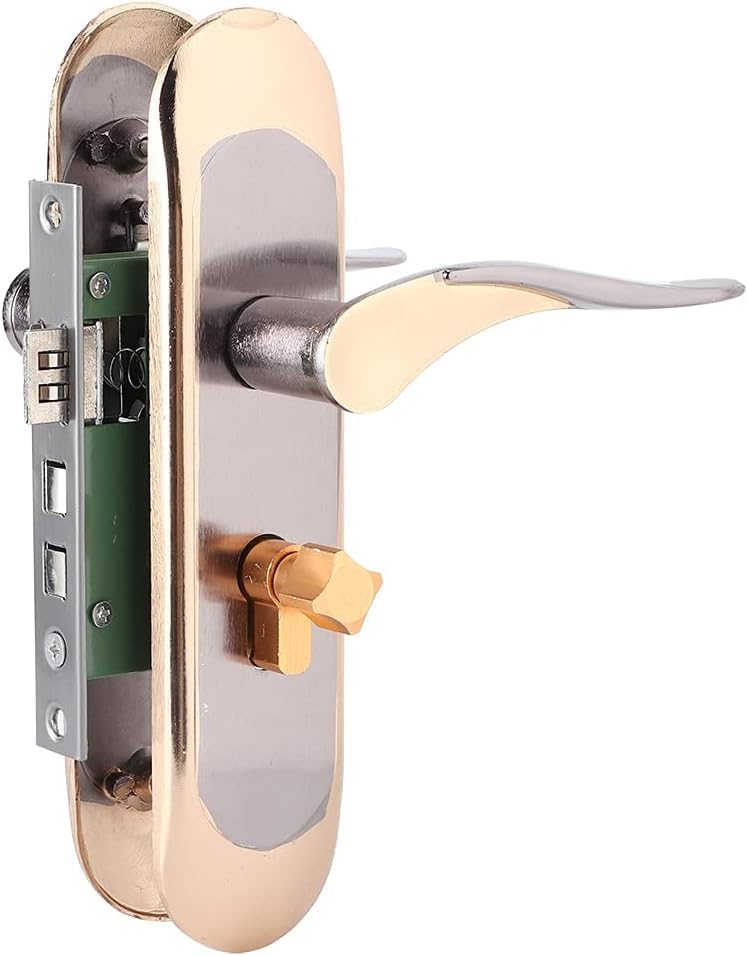 Serrure de porte universelle vintage en métal travaillé pour salon élégant