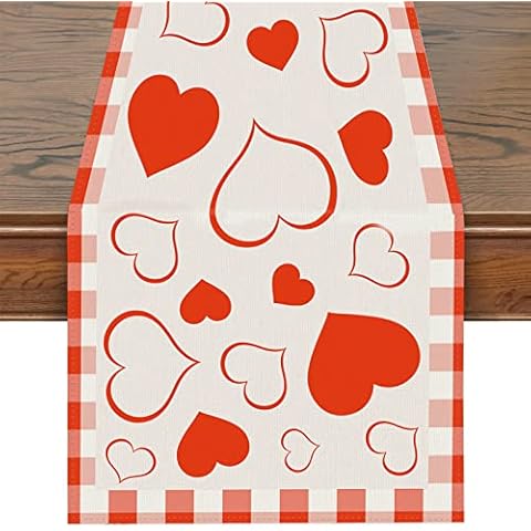 Figarge Camino de mesa de lino lavable Cover