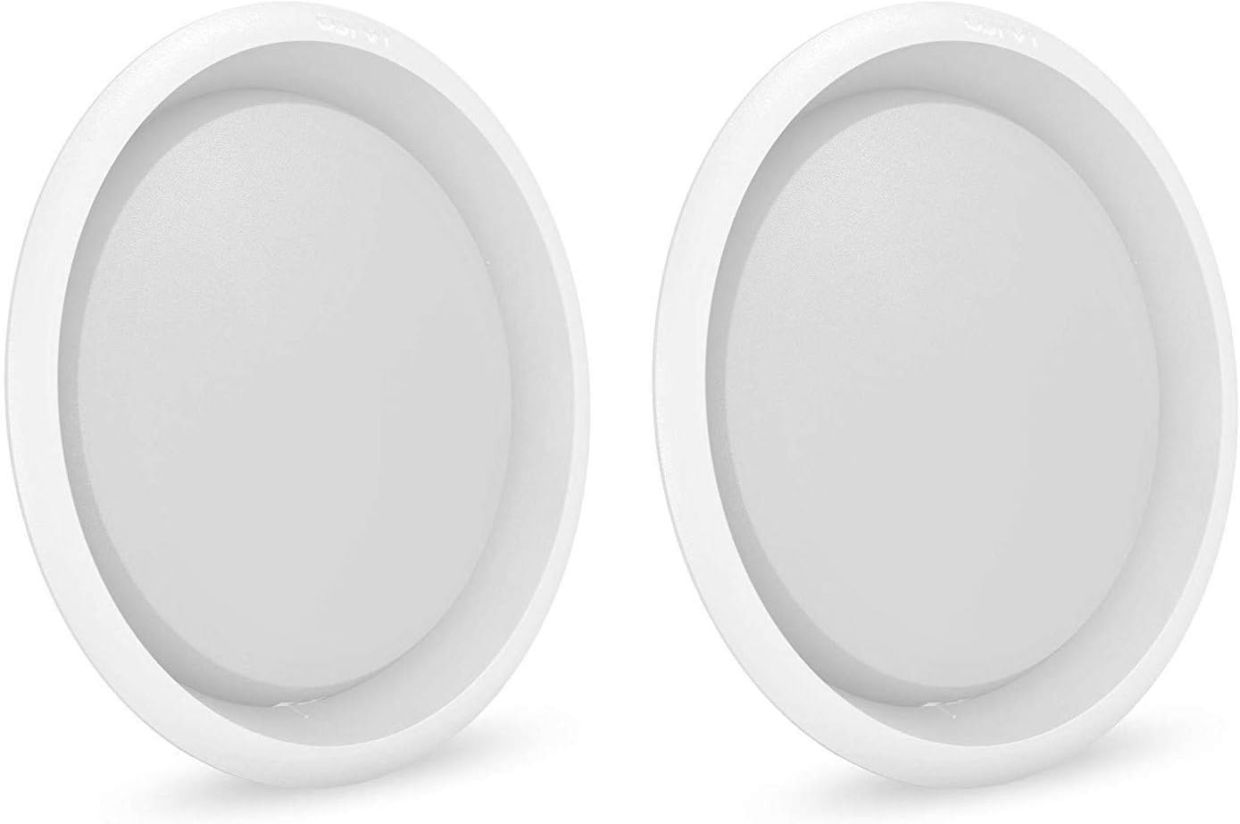 Flat 6 15-Watts Round LED Ceiling Light (White) Pack of 2