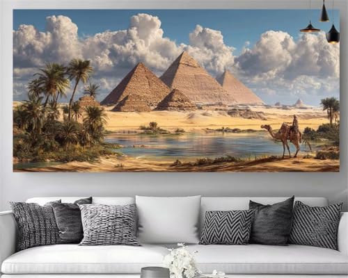 Kit DIY peinture diamant Égypte à offrir : cadeau loisir créatif adulte XXL