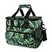 LUNLUMO Torba chłodząca torba chłodna zielone tropikalne liście piknikowy pojemnik na lunch z odpinanym ramieniem 15 l