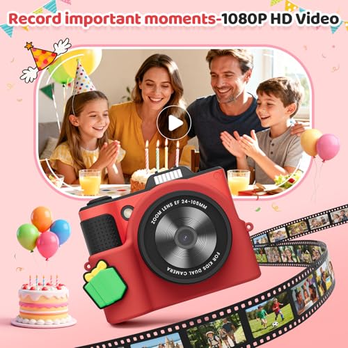 SnapMem Kids Camera,Birthday Gifts for 3-10 Year Old Girls Boys - image 6