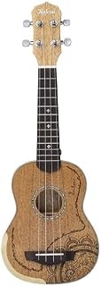 Ukulele Kalani Soprano 21 Mogno Kal Sig Nalu sem Friso e Roseta Em ABS com Bag Signature