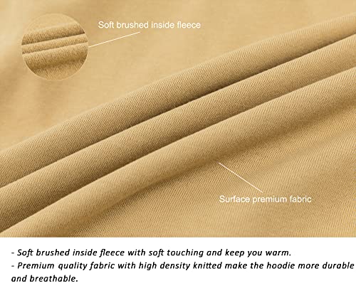 KOWSPORT Men's Full Zip Hoodie Soft Brushed Inside Fleece Casual Sport Hooded Sweatshirt Size S-3XL3