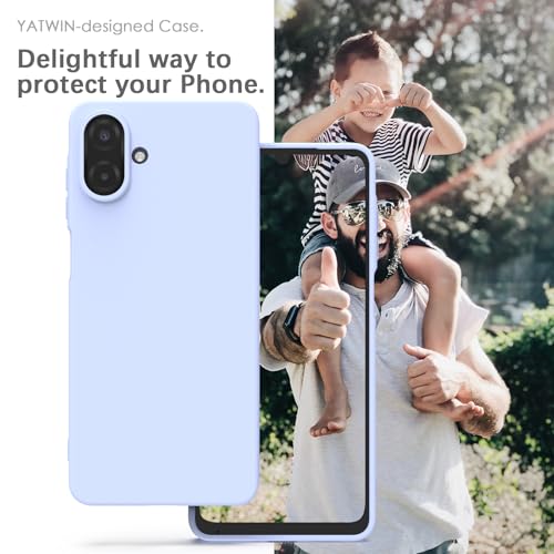 Image of YATWIN Silicone Case for Samsung Galaxy A07 4G, Soft-Touch, Shockproof, DustProof, Antiskid Phone Cover for Samsung Galaxy A07 4G - Lilac