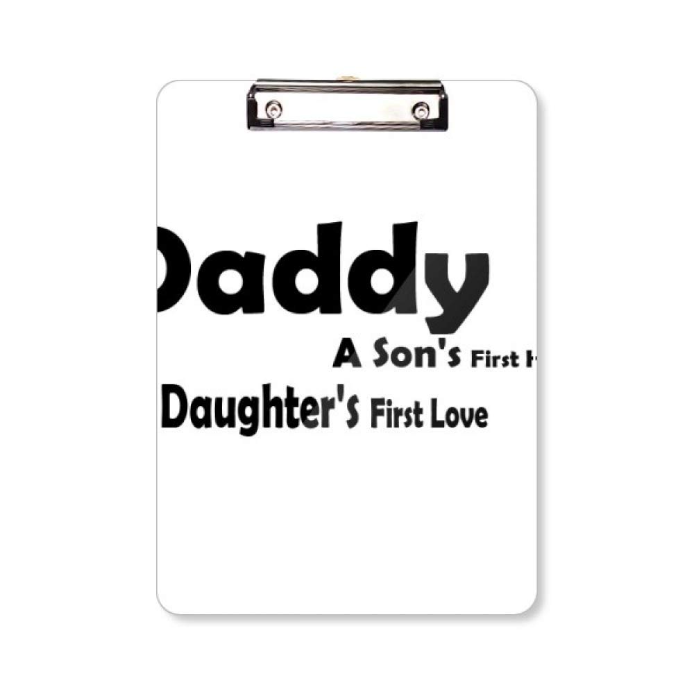 Bloc-notes A4 Love Hero Daddy grand format écriture et bureau