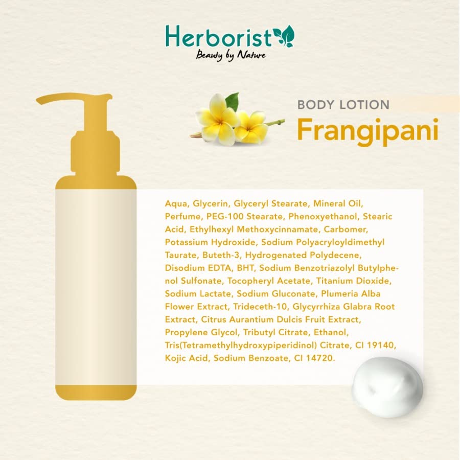 Herborist Body Lotion 145ml Frangipani (Pack of 1)