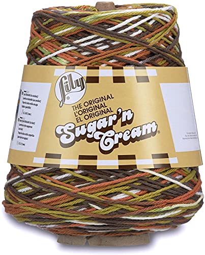 Image of Lily Sugar N Cream Cones Woodland Trail Ombre Yarn - 1 Pack of 14oz /400g - Cotton - #4 Medium - 706 Yards - Knitting /Crochet
