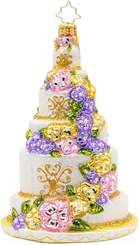 Christopher Radko Hand-Crafted European Glass Christmas Tree Decorative Ornament, A Taste of Love